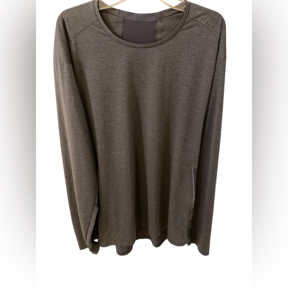 Lululemon Men’s Fast and Free Long Sleeve Shirt Graphite Gray / Grey Large